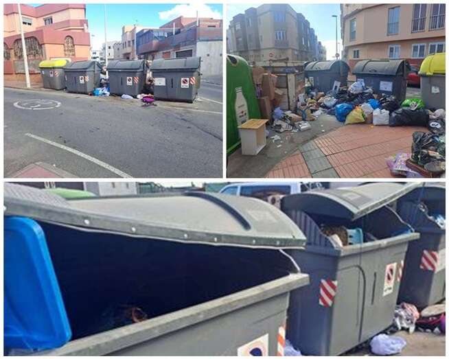 Imagen que se repite en la esquina de las calles de Amapola y Azahar/TA.
